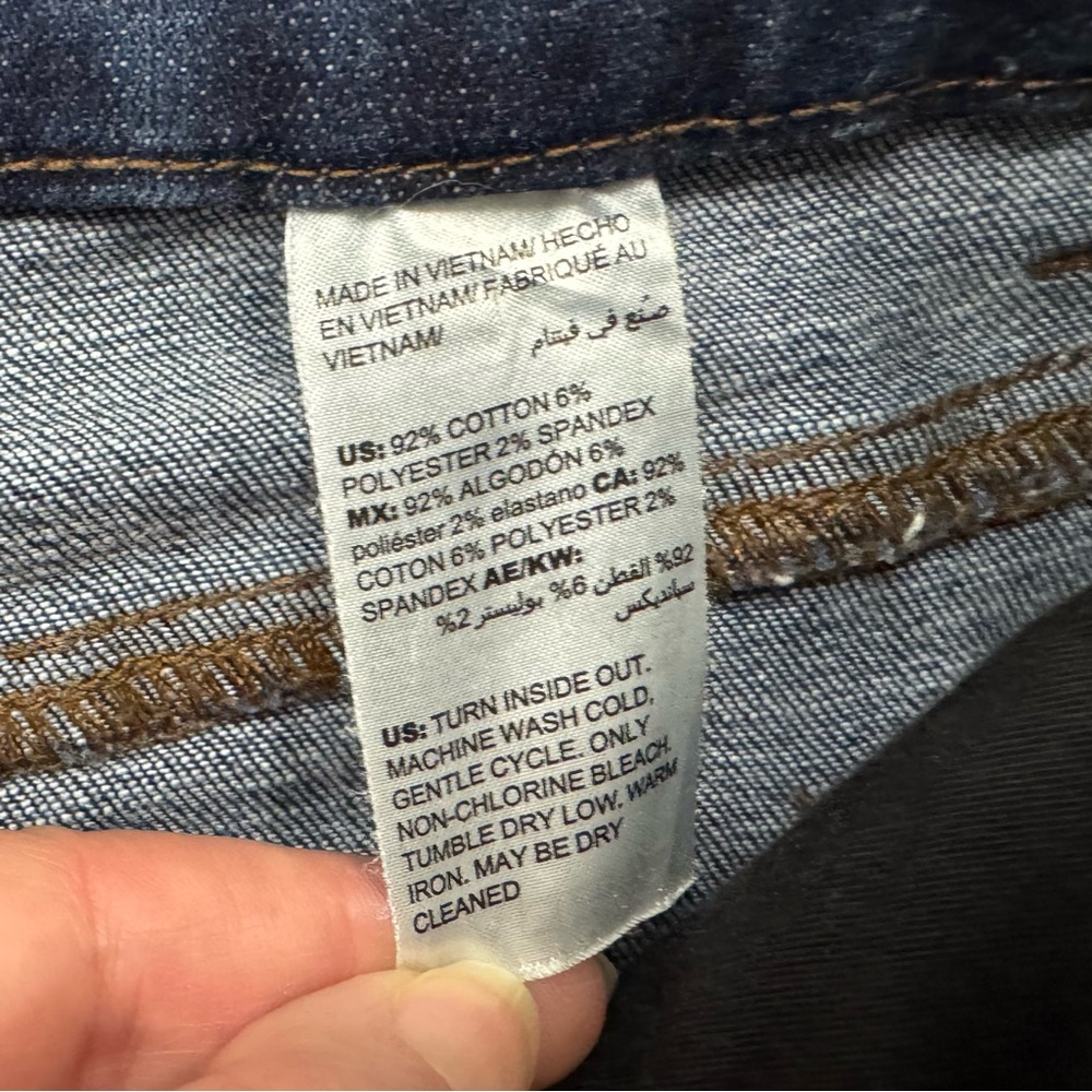 Chico’s So Slimming Girlfriend Slim Leg Crop‎ 00 
Jeans Dark Wash Stretch Size 2 - Picture 4 of 6